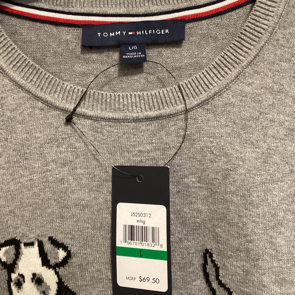 Tommy Hilfiger Women's Cotton Terrier Crewneck Sweater, size L - Picture 3 of 6